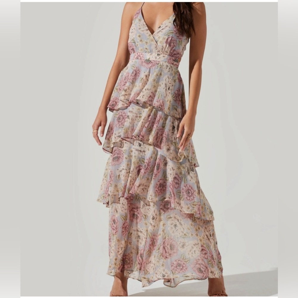 ASTR the label Rosana tiered ruffle dress